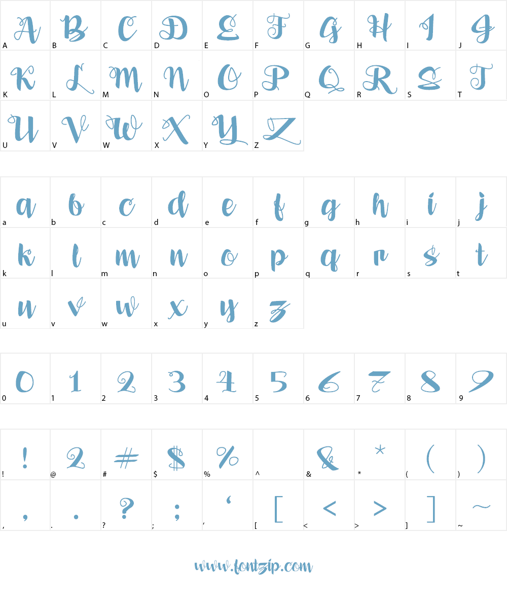 Alea Mae SV Font Character